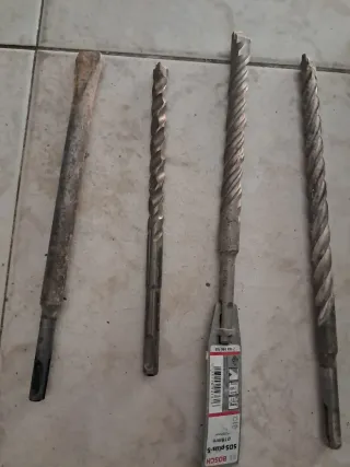 7 Brocas SDS y Cincel