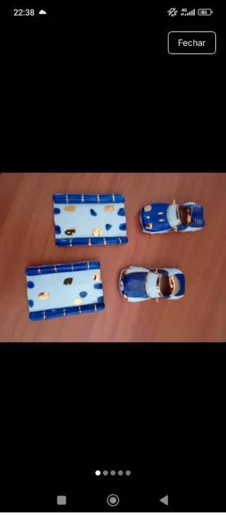 Conjunto 2 carros com pistas(Pintados á mão).