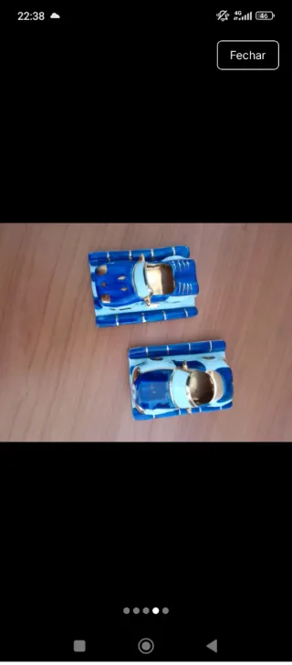 Conjunto 2 carros com pistas(Pintados á mão).