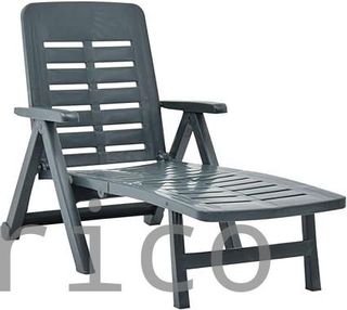 Tumbona Plegable Smeraldo con Ruedas Verde