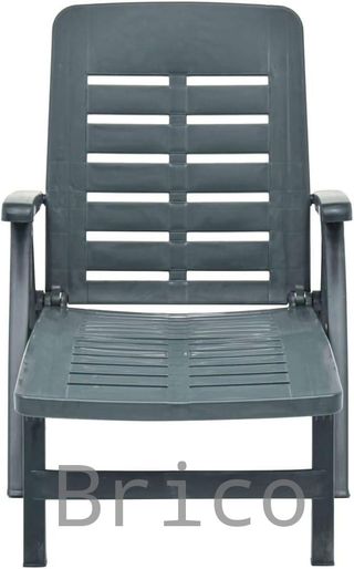 Tumbona Plegable Smeraldo con Ruedas Verde