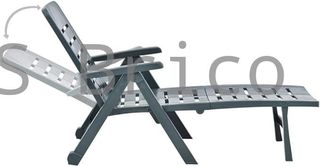 Tumbona Plegable Smeraldo con Ruedas Verde