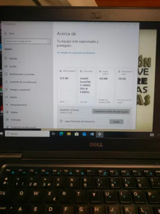 Dell Core i7 5 Gen 12GB RAM 128GB SSD M2 14.0