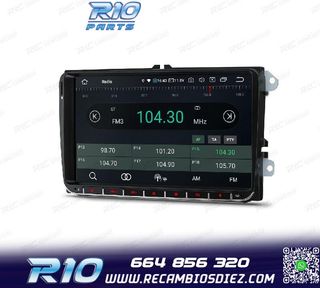 RADIO GPS ANDROID 12 PARA VOLKSWAGEN VW SKODA SEAT