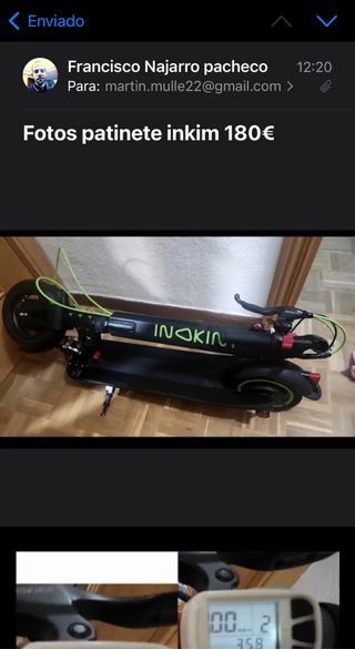 Patinete eléctrico Inokim 180€