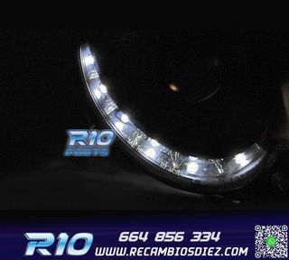 FAROS MERCEDES CLASE CLK W209 02-09 LUZ DIURNA FONDO NEGRO