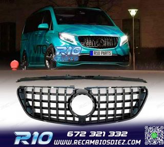 PARRILLA MERCEDES W447 14-19 LOOK GTR PANAMERICANA NEGRO BRI