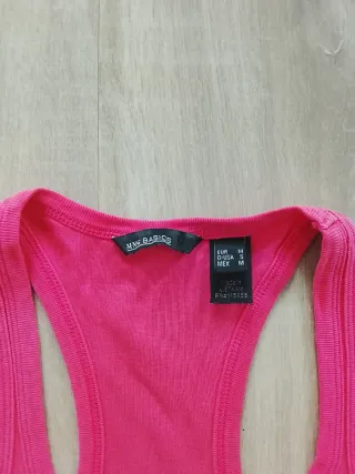 Camiseta tirantes rosa mujer