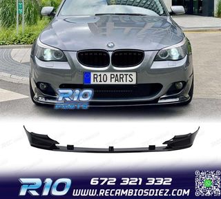 SPOILER LIP BMW E60 E61 03-10 LOOK M PERFORMANCE NEGRO BRILL