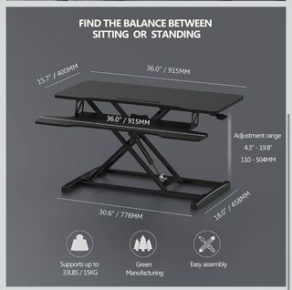 Escritorio Elevable FITUEYES. Standing desk laptop