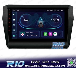 RADIO GPS ANDROID 12 9" PARA SUZUKI SWIFT 17-22