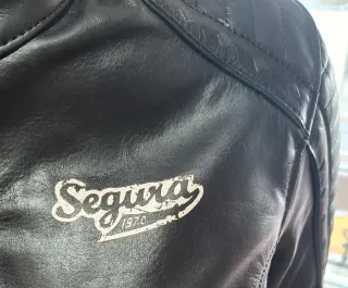 Chaqueta de cuero Segura moto con protecciones
