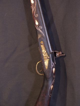 giocattolo fucile antico vittoriano 1800 decorato