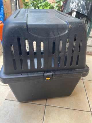 Transportín para perro negro