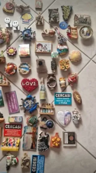 Collezione 163 pezzi - Calamite da frigorifero