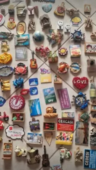 Collezione 163 pezzi - Calamite da frigorifero