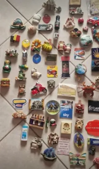 Collezione 163 pezzi - Calamite da frigorifero