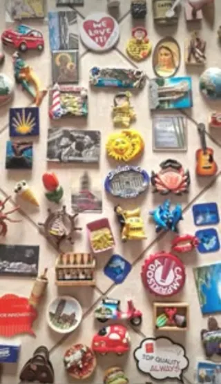 Collezione 163 pezzi - Calamite da frigorifero