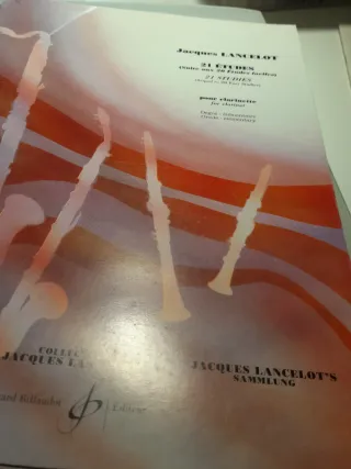 Libro de clarinete 21 Estudios