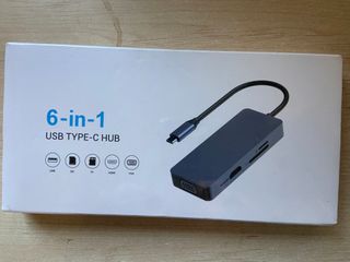 Adaptador 6 en 1 USB C MacBook, iPad, Windows