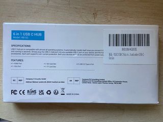 Adaptador 6 en 1 USB C MacBook, iPad, Windows