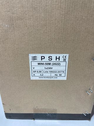 : Bomba de agua Bombasphs mini-50M