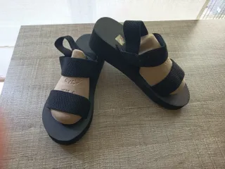Sandalias plataforma negras T39 nuevas