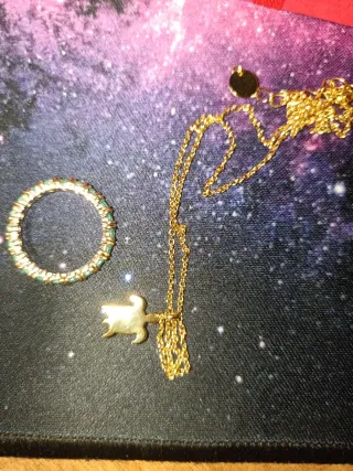 Set collana e anello tartaruga