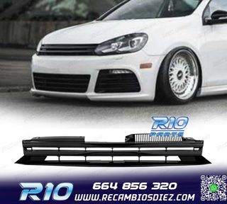 PARRILLA VOLKSWAGEN VW GOLF 6 08-12 NEGRO BRILLO SIN LOGO
