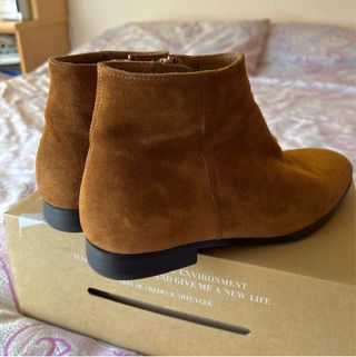 Botines Zara Cuero Marrón/ camel