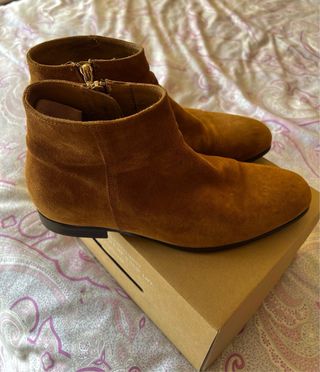 Botines Zara Cuero Marrón/ camel