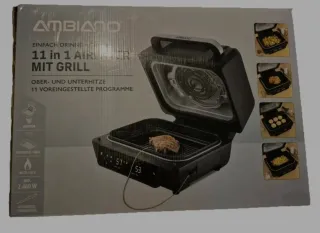 Freidora de aire Ambiano Airfryer 11 en 1 con Gril