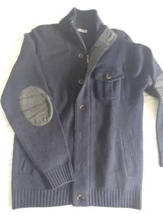 Jersey Chaqueta Lana Emidio Tucci Talla M Azul
