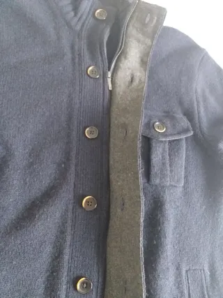 Jersey Chaqueta Lana Emidio Tucci Talla M Azul