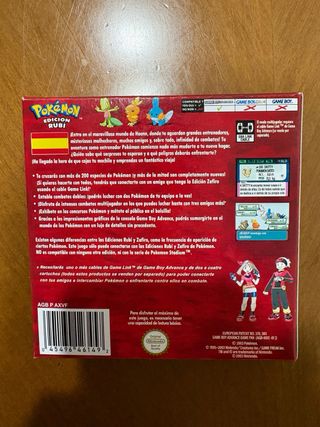 Pokémon Rubí Game Boy Advance Español