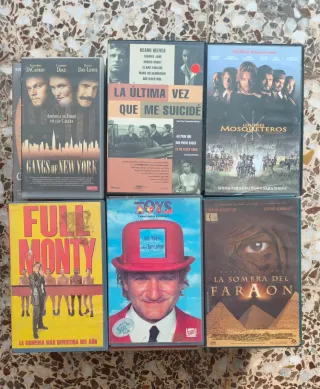 LOTE VHS CAJA VIDEOCLUB HOLLYWOOD ACCION AVENTURA
