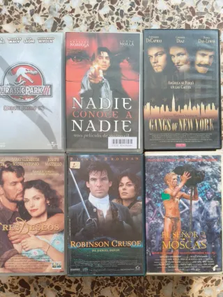 LOTE VHS CAJA VIDEOCLUB HOLLYWOOD ACCION AVENTURA