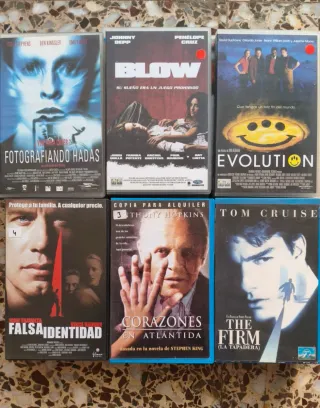 LOTE VHS CAJA VIDEOCLUB HOLLYWOOD ACCION AVENTURA