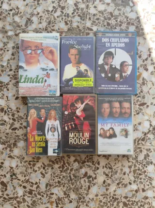 LOTE VHS CAJA VIDEOCLUB HOLLYWOOD ACCION AVENTURA