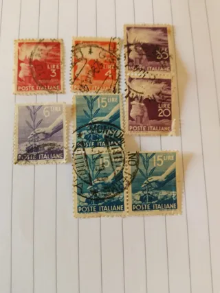 Francobolli italiani serie democratica 46
