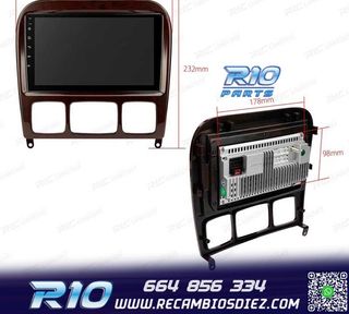 RADIO GPS ANDROID 13 MERCEDES CLASE S W220 98-05