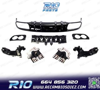 DIFUSOR MERCEDES CLASE C W205 SEDAN 14-20 AMG PDC + COLAS ES