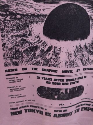 Camiseta Akira Anime 1988 Talla XL