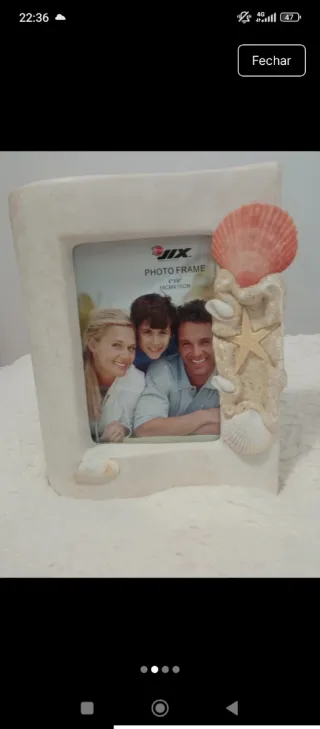 Moldura JIX Decorada com Conchas