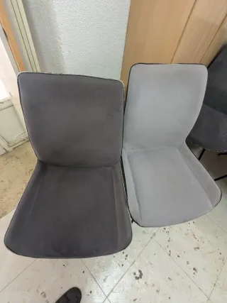 Conjunto 6 sillas comedor grises