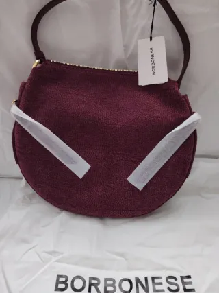 Borbonese Borsa Donna Viola/Marrone