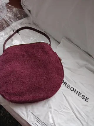 Borbonese Borsa Donna Viola/Marrone