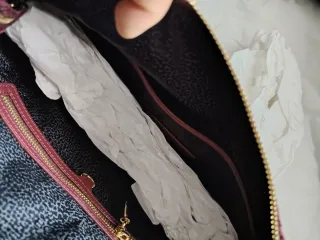 Borbonese Borsa Donna Viola/Marrone