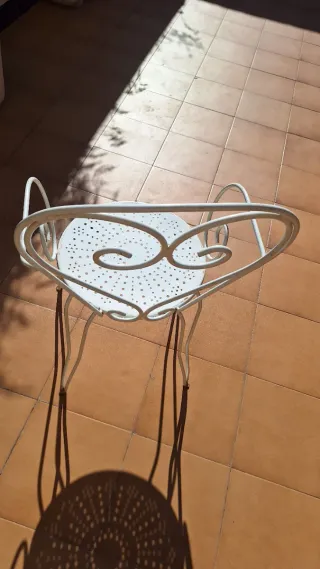 Sillas de hierro para exterior, 4 unidades