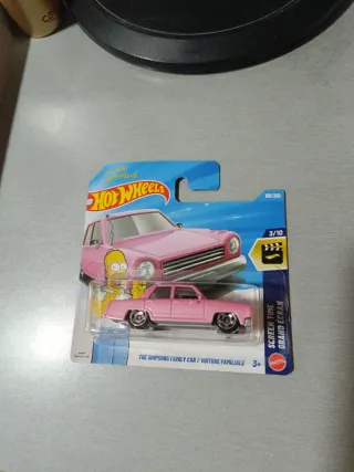 Hot Wheels Simpsons Coche Rosa 3/10